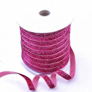 Fluweel-10mm-Fuchsia-Glitter
